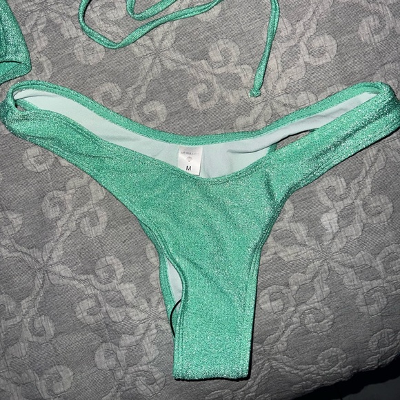 Green 3 Piece Bikini Set - Picture 4 of 5